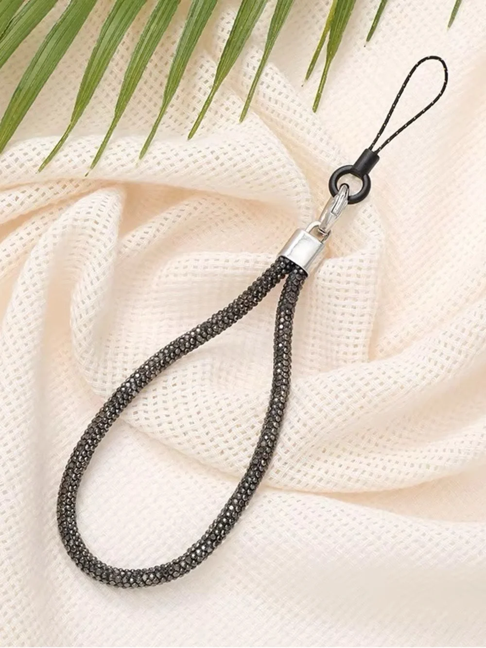 Crystal Rainbow Wrist Key Strap - Multicolor